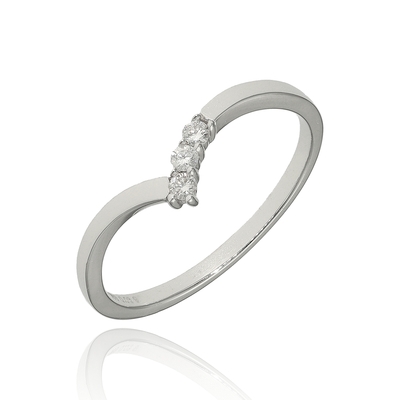 Frank Trautz fehér arany gyűrű 52-es méret (1-08236-52-0089/52)